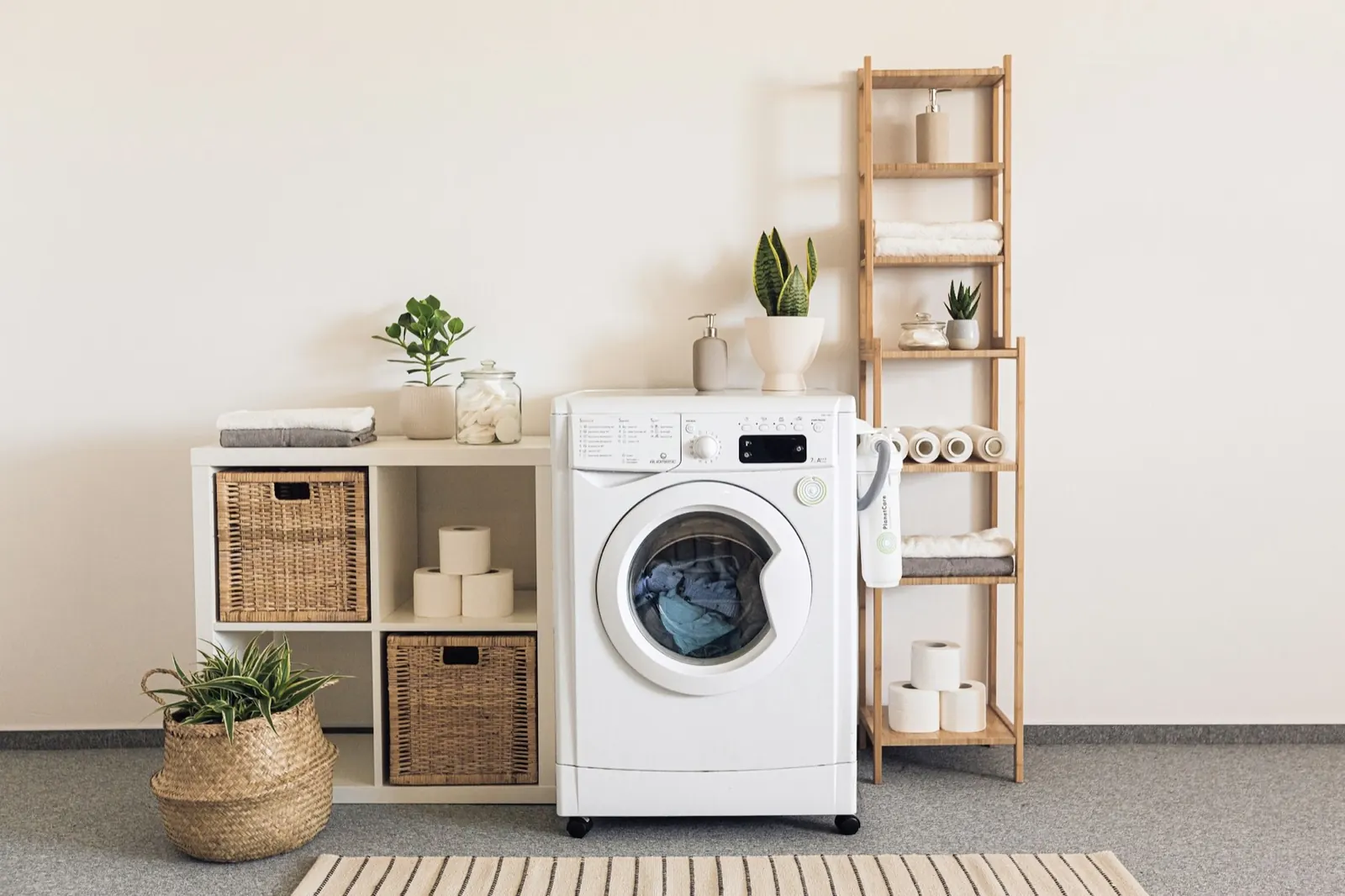 Lave-linge dans une buanderie